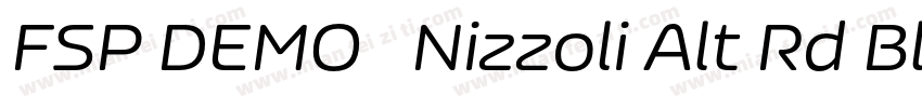 FSP DEMO   Nizzoli Alt Rd Black字体转换